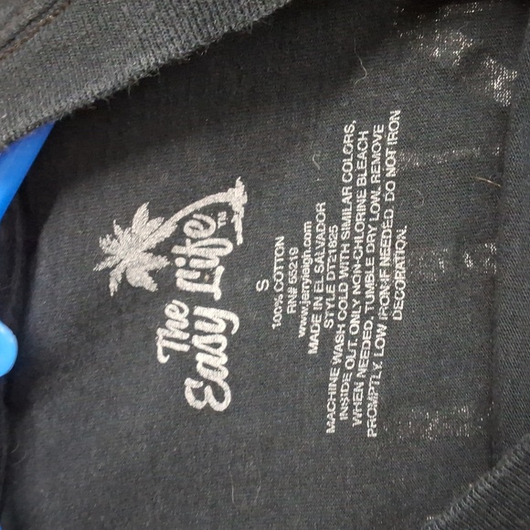 Online streaming fishing short sleeve "easy life t shirt" size small - Picture 3 of 10